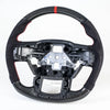 Ford F150 F250 F350 F450 Steering Wheel Suede Red Flat Bottom (15-22)