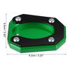Kawasaki Zx4rr 1 Set Kickstand Side Stand Plate Pad Green (2023–2023)