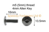 Aprilia Rs 125 RS125 Carenado 2 x Tornillos & parabrisas (1995–1998)