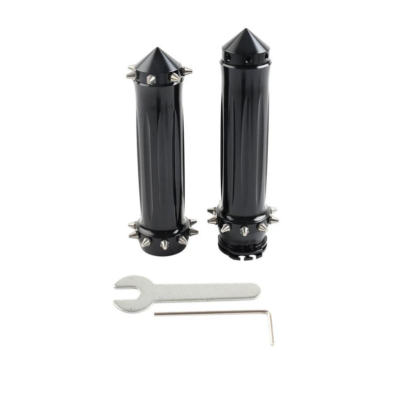 Harley Touring Dyna Softail 1'' Spikes Motorcycle Hand Grips