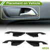 Toyota Camry (2018-2024) 4 Pcs Interior Door Handle Bowl Cover Trim