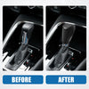 Jeep Gear Shifting Knob Cover PU Leather Carbon Fiber Black