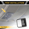 Toyota Tundra Set Carbon Fiber Roof Reading Light Cover Trim (22-24)