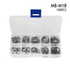 Universal 100pcs External Circlips Retaining Ring 8mm-18mm