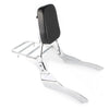 Yamaha Vstar 400 Passenger Backrest Sissy Bar w/ Luggage Rack (98-22)