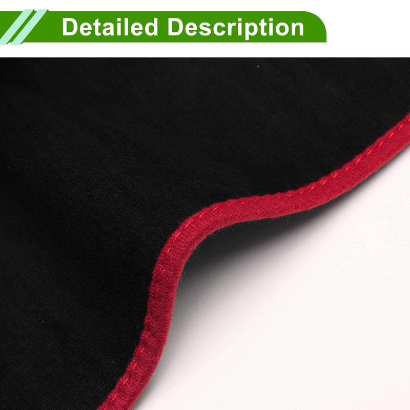 Lexus ES 2019-2022 Sun Protector Pad Black Red Dashboard Cover Mat