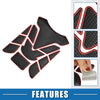 Motorcycle Gas Tank Decal 7.68x5.63 Tank Pad Sticker Black Red