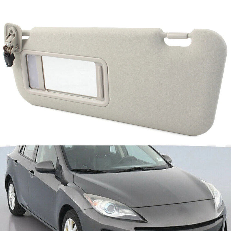 Mazda 3 Hatchback Left Gray Sun Visor (2010-2013)