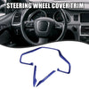 Honda Civic (2016-2021) Blue 3 x Car Steering Wheel Cover Trim