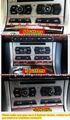 Jaguar XF 16X Silver Air Conditioning Button Sticker Trim (2012–2015)