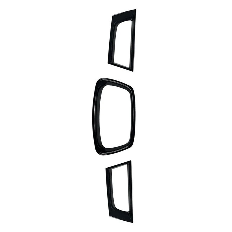 Subaru Impreza WRX 3x Gloss Black Front Grille Trim (2006-2007)