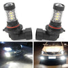 Car 2 x White H10 9140 9145 High Power 80W LED Fog Light Bulbs (2010-2023)