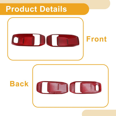 Jeep Wrangler Gladiator JT 2 x 2020-2023 Interior Door Handle Bowl Cover Trim