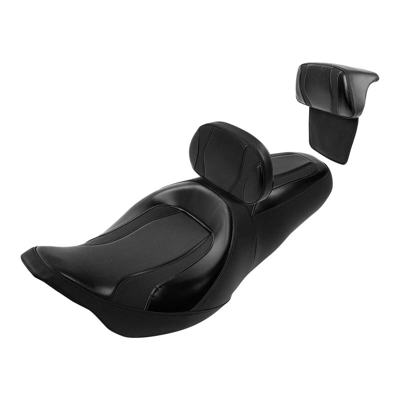 Harley Electra Road King Glide Black Rider Passenger Seat Backrest (14-23)