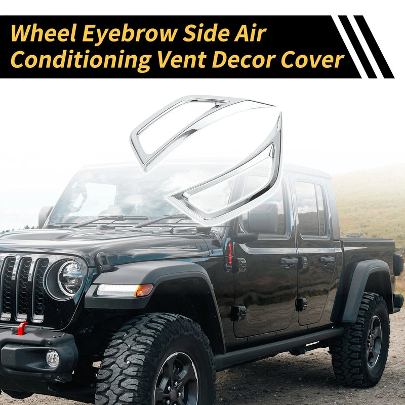 Jeep Wrangler JL JLU Fender Side Air Outlet Vent Covers (2018-2023)