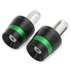 Honda CBR, CB, Yamaha YZ, YZF, Kawasaki Green Handlebar Bar End Plugs