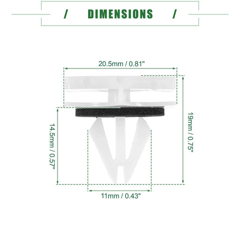 Chevrolet Avalanche 40 Pcs Rocker Panel Clips (2007 - 2013)