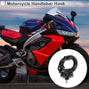 Round Shape Aluminum Alloy Motorcycle Hanging Hook 1 Pc Black