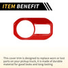 Jeep Gladiator JT (2020-2024) Red 1 Pc Headlight Button Panel Cover