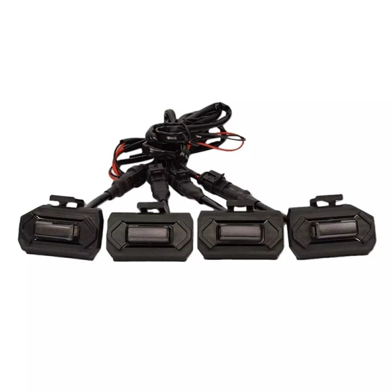 Toyota Tacoma 4 x Front Grille LED Light Lamps Smoke Lens (2020-2023)