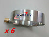 Universal 8PCS 2" Turbo Pipe Hose Coupler T-Bolt Clamps