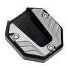Motorcycle - Silver Kickstand Extender Foot Side Stand Pad