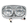 Harley Road Glide Chrome 5 3/4" Dual Headlight Lamp (1998-2013)