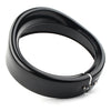 Harley 7" Black Headlight Passing Lights Trim Ring Bezel Visor Cover
