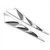 2 x Chrome Car Auto Air Flow Fender Side Vent Decoration Stickers
