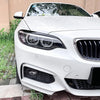 BMW F22 F23 M Sport (2014-2021) Black 2 x Headlight Eyelid Covers