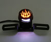 Chopper Cafe Racer Bobber Black License Plate with Tail Light
