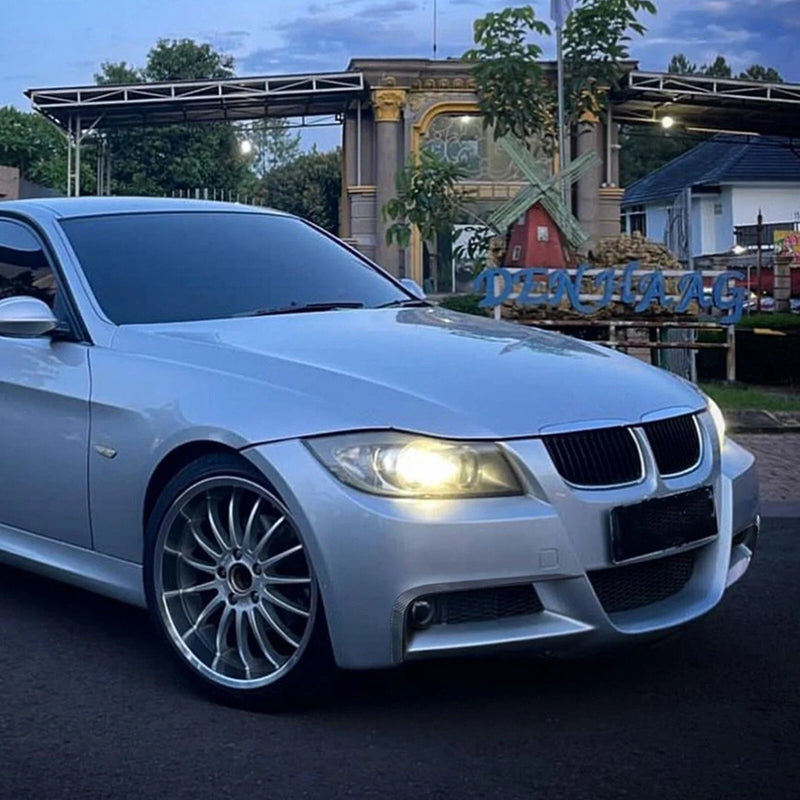 BMW E90 E91 (2005-2008) Carbon Fiber Look Front Bumper Side Air Vent Trim