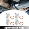 Volvo S60 M18x1.5 Oil Drain Plug Set (4) with Washer (2001-2010)