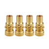 Motorcycles & Cars 3 x TPMS Valve Tee Adapter Pure Copper Yellow