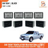 Holden Rodeo Pickup 4 x Air Conditioner Vent Louvers Set Black (97-02)