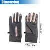 Motorcycle Cycling Sporting 1 Pair Riding Warm Gloves Liners Pink Gray