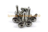 Yamaha R1 R6 10x Bulloni m6 x 20mm Pan Fungo Pulsante Testa Inox