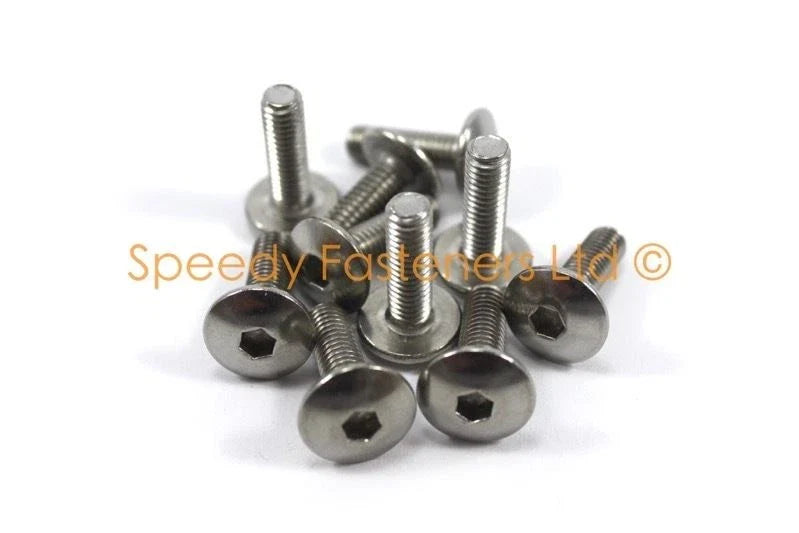 Yamaha R1 R6 10x Bulloni m6 x 20mm Pan Fungo Pulsante Testa Inox