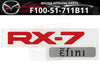 Mazda RX-7 Rear Badge Emblem (1992–2002)