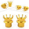 Harley XL 883 1200 Dyna Touring Front Axle Nut Covers  Gold (2004-2023)