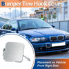 BMW 525i 528i (2001-2007) Silver Tone Tow Hook Cover
