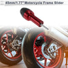 Motorcycle 10mm Aluminum Alloy Slider Frame with 2 x Bolts Red