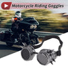 Bike 1Pc Motorcycle Riding Goggles Black Lens Silver Tone Frame ABS