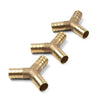 Fuel Water Gas Air Tubing Splicer 3 x Y-3 Way Brass Hose Barb Fitting