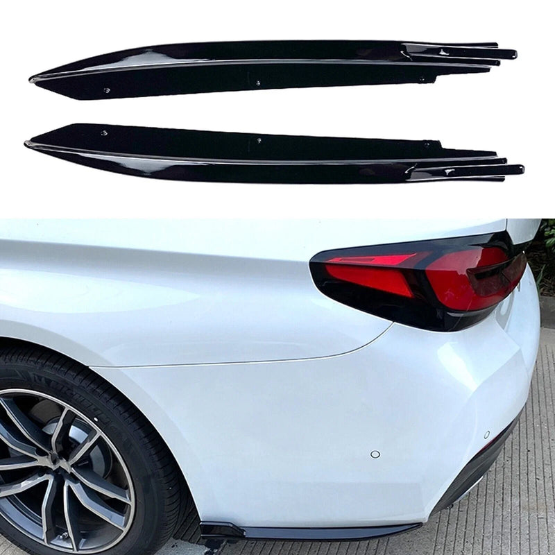 BMW G30 M-Tech (2017-2022) Gloss Black Rear Bumper Side Splitter Cover