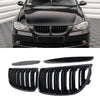 BMW 3 Series E90 E91 Gloss Black Front Kidney Grille (2006-2008)