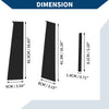 Honda City 6 Pcs Black Door Pillar Window Trim (2015-2019)