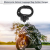 Round Shape Aluminum Alloy Motorcycle Hanging Hook 1 Pc Black
