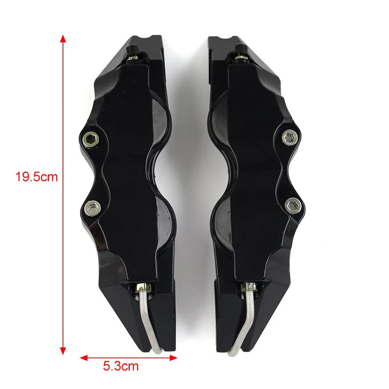 Blue Universal Small 3D Style Car Auto Disc Brake Caliper Covers Set