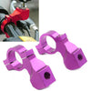 Motorcycle - Purple 10mm Thread 7/8" Rearview Mirror Mount Clamp